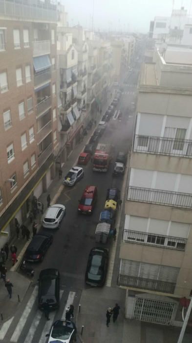 Incendio en un local de calzado en Elche