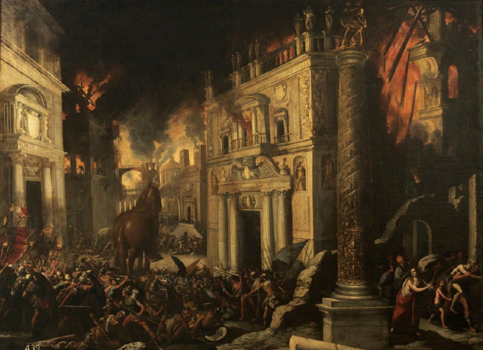 El incendio de Troya (Francisco Collantes, siglo XVII)