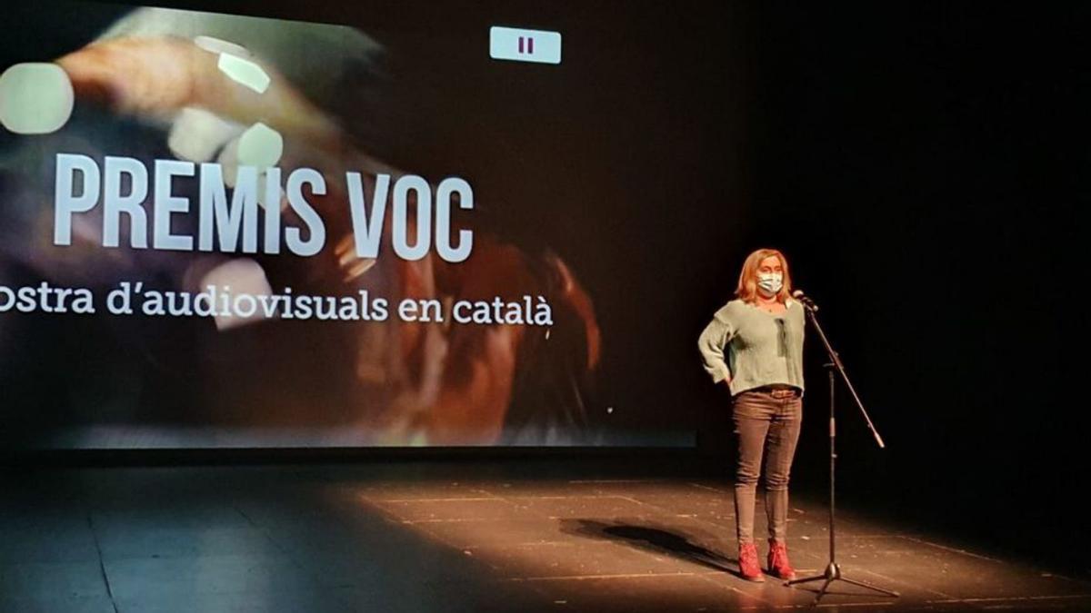 Maria Velasco, a la presentació als Cinemes Roses