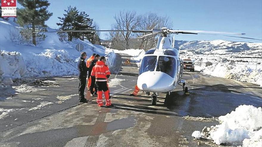 Doble rescate en la nieve