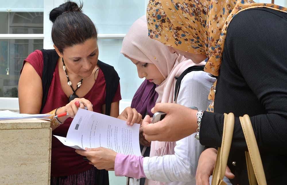 Acto de bienvenida a los estudiantes de intercambi