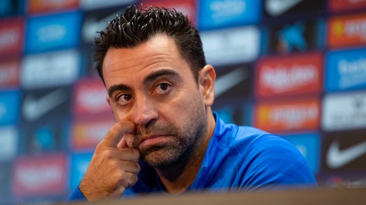 Xavi, en una imagen de archivo en rueda de prensa