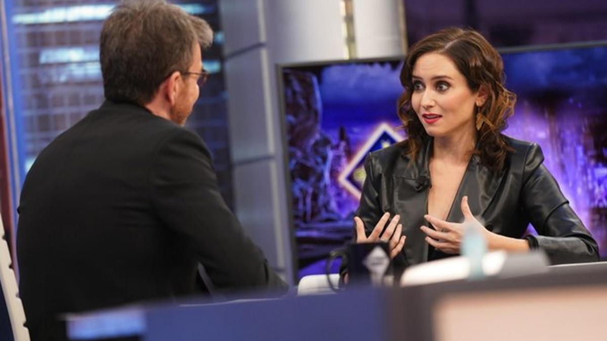 Isabel Díaz Ayuso, en 'El Hormiguero'