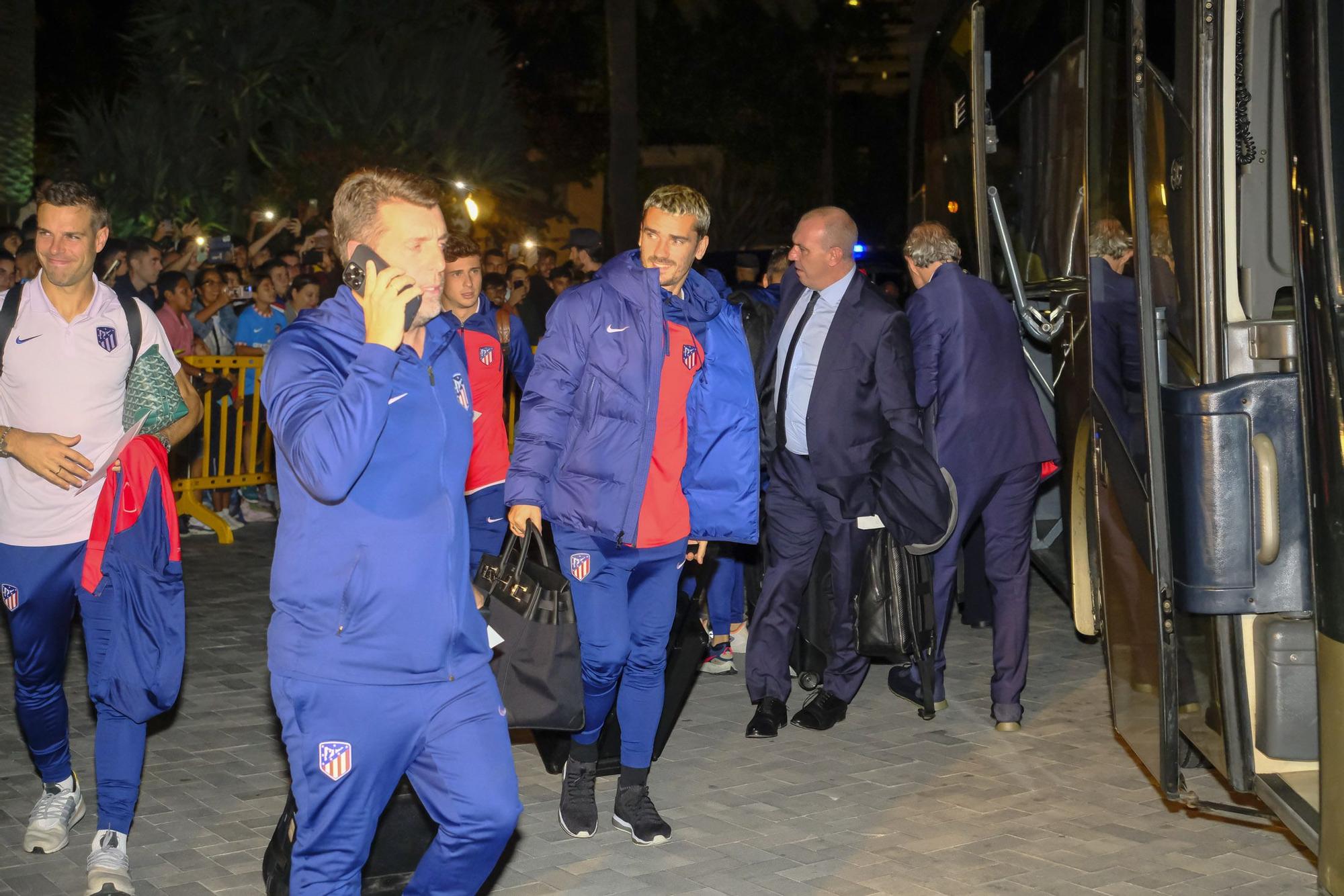 Llegada del Atlético de Madrid a Gran Canaria