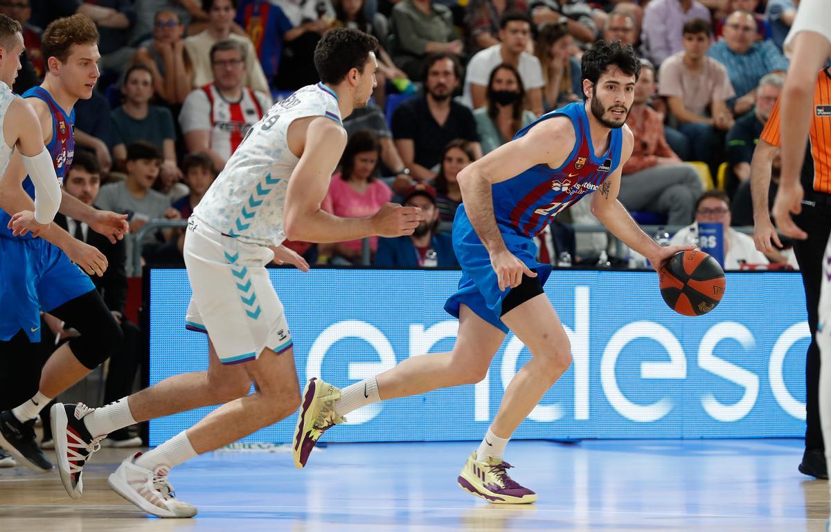 Abrines, en una acción del partido ante el Bilbao Basket en el primer cuarto