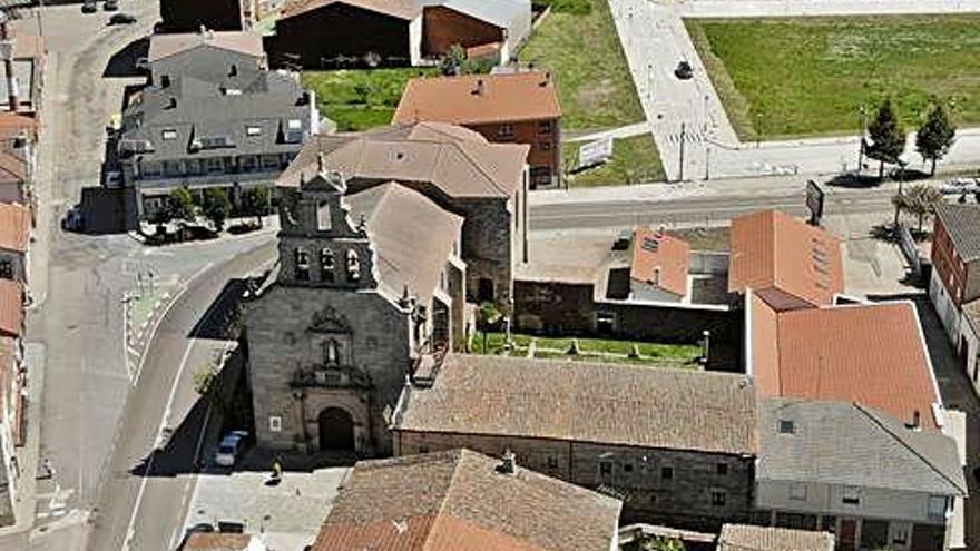 Vista aérea del Santuario de la Virgen de la Salud.