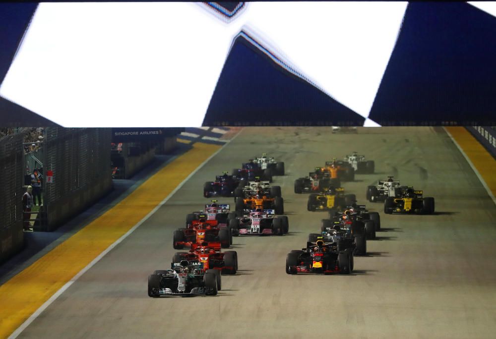 El GP de Singapur de Fórmula 1, en imágenes