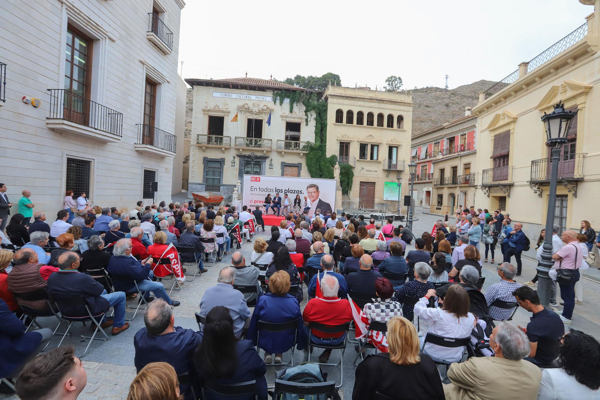 Puig anuncia en Orihuela un recurso contra el auto del trasvase