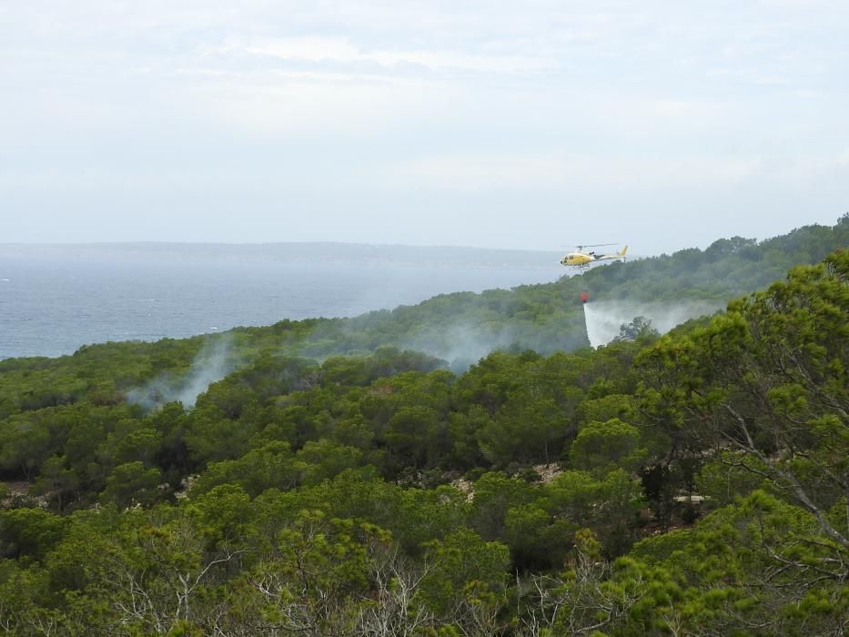 Extinguido el incendio en la Mola de Formentera.