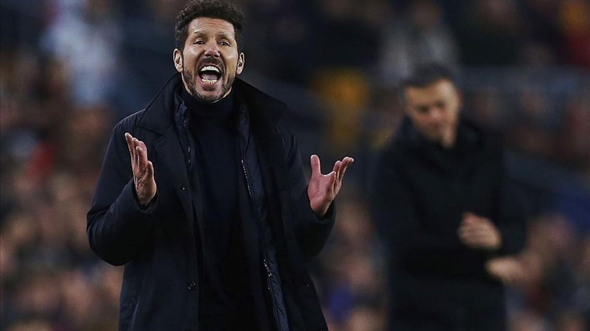 Diego Pablo Simeone no sabe qué es ganarle al Barça en partido de Liga