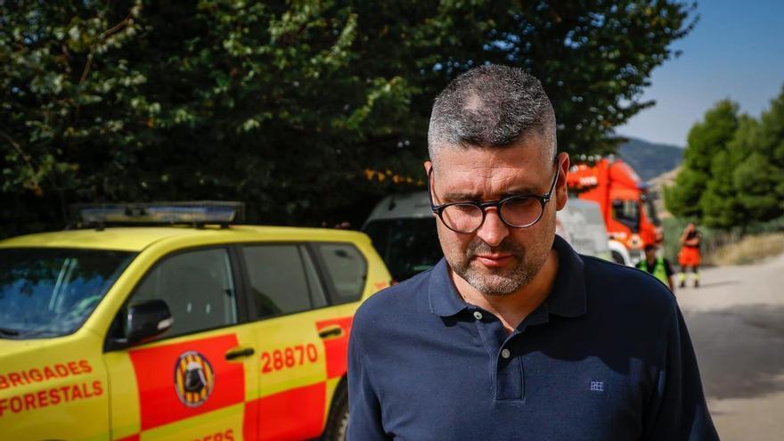 Reacción del alcalde de Tuéjar frente al incendio