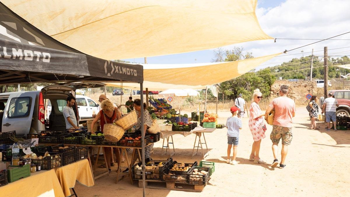 Las imágenes del mercado de sa cooperativa de Sant Antoni