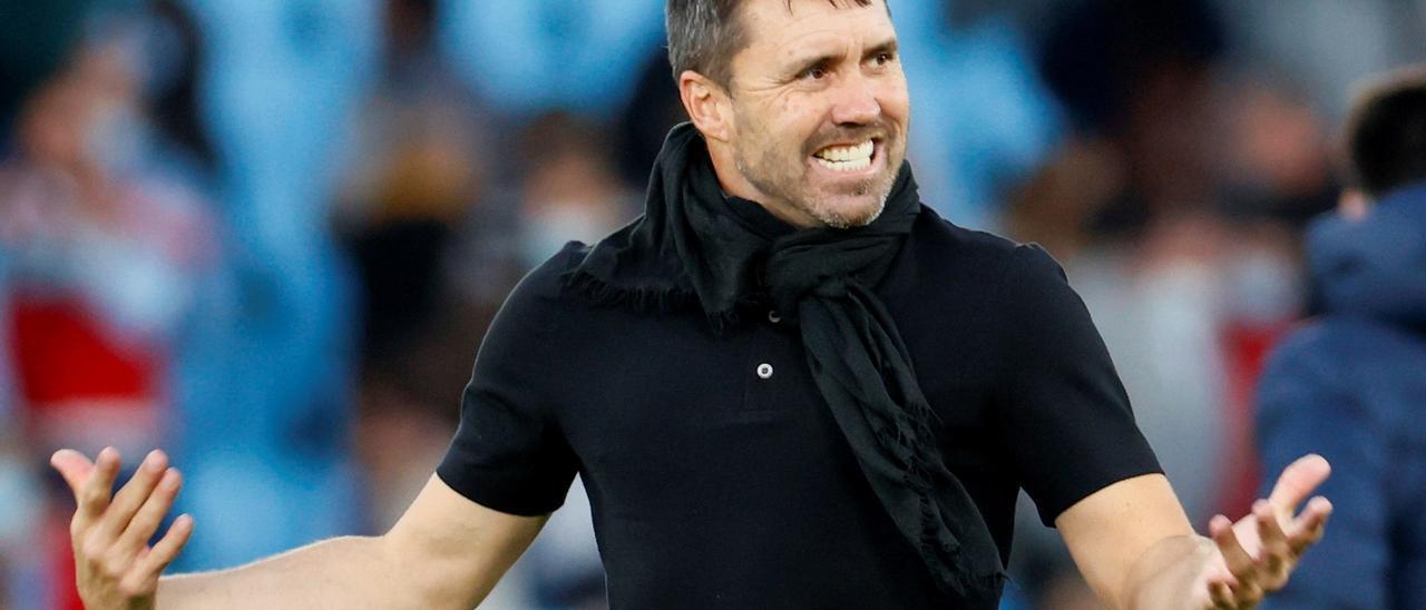 El entrenador del Celta, Eduardo Coudet.