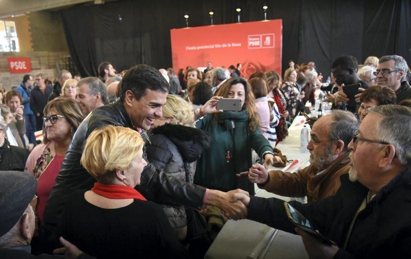 Pedro Sánchez celebra la Fiesta de la Rosa en Ayerbe