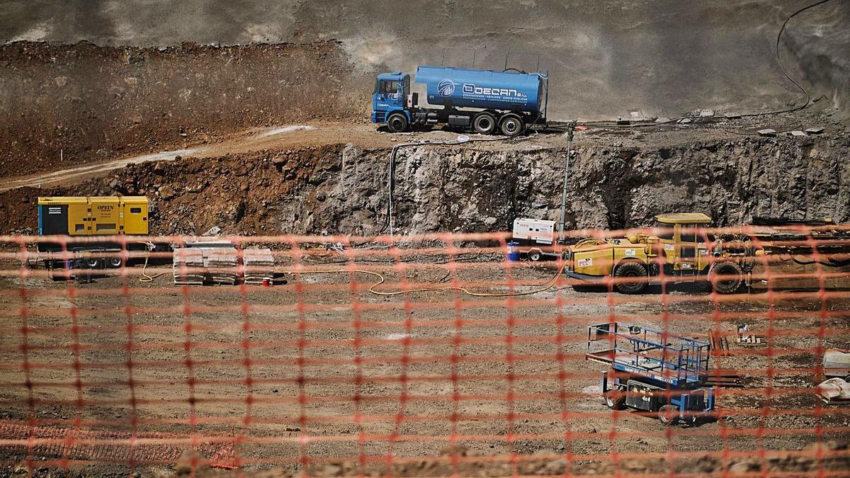 Obras en el tramo del Anillo Insular entre Santiago del Teide y El Tanque.