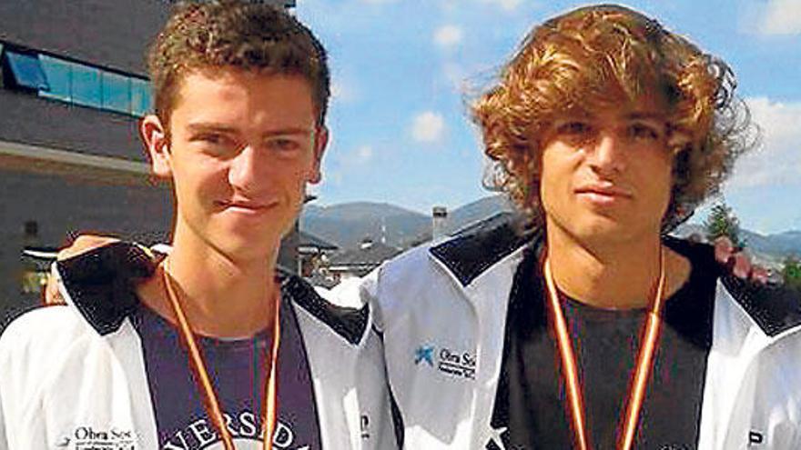 Andrés Cervantes y Nacho Torres, bronce en K2 cadete.