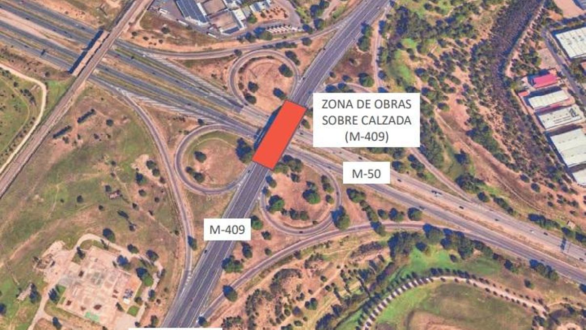 La carretera M-409, cortada por obras entre Leganés y Fuenlabrada hasta mediados de noviembre