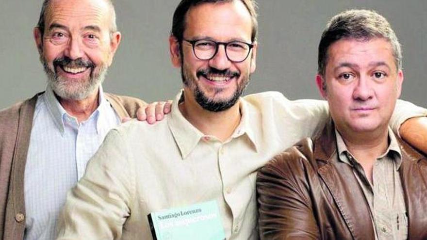 Miguel Rellán, David Serrano y Secun de la Rosa, en una imagen promocional de «Los asquerosos».