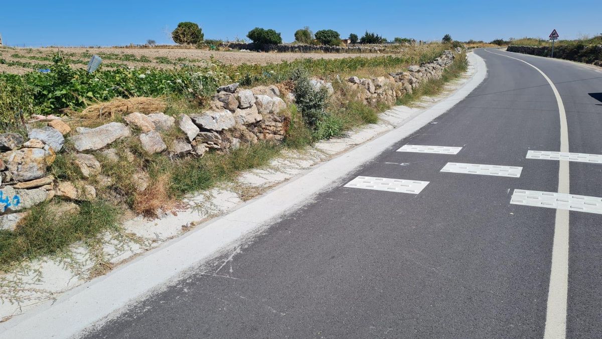 Nuevo estado que presenta lacarretera entre Almaraz de Duero y Villaseco del Pan.