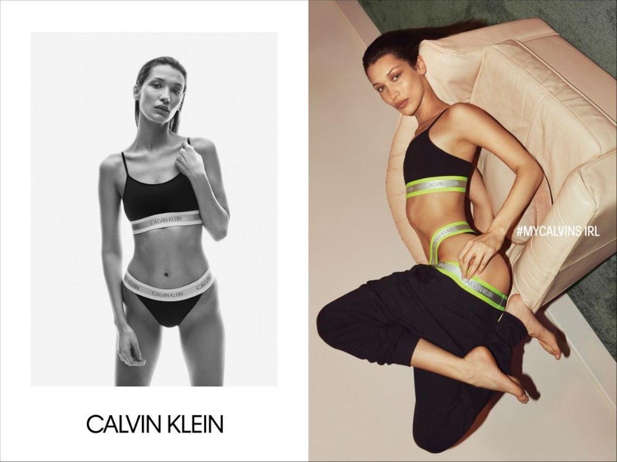 Bella Hadid, pura sensualidad para Calvin Klein