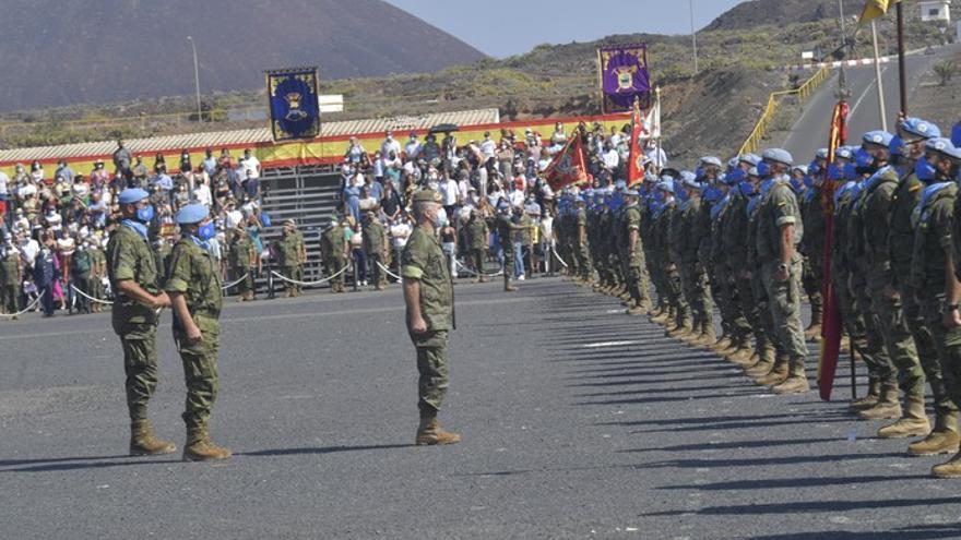 Despedida a militares que parten a Beirut en misión de Paz