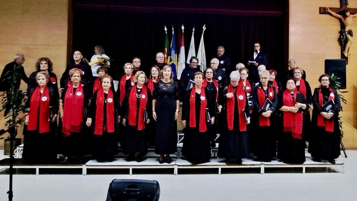 El coro de Sotrodio, en el encuentro.