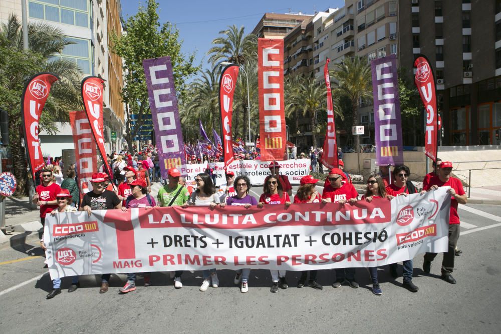 Manifestación del 1 de mayo en Alicante