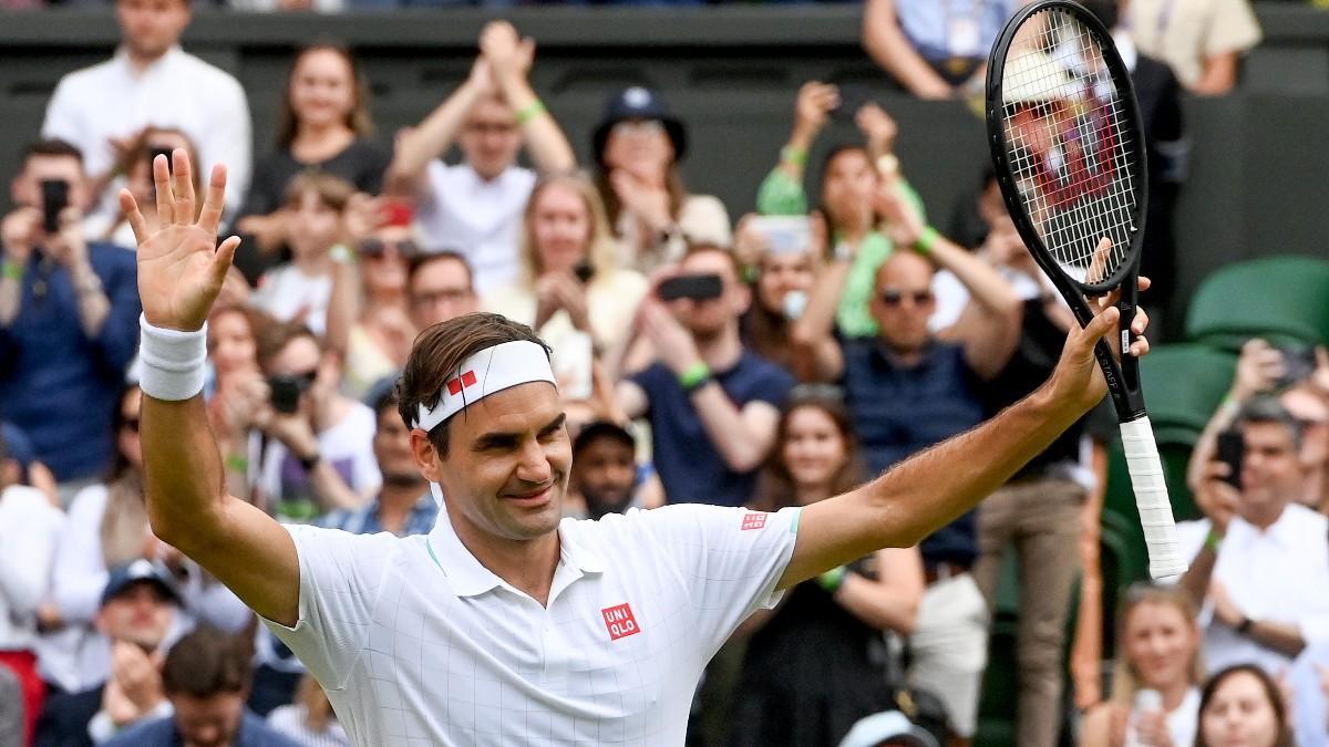 Federer celebra su pase de ronda ante Cameron Norrie