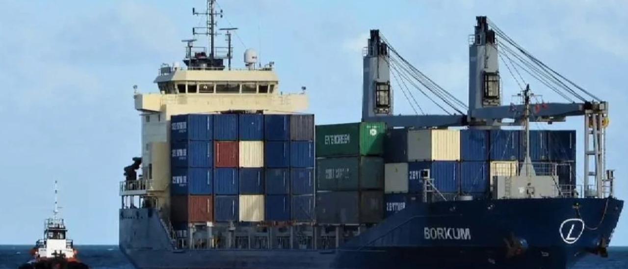 El polémico carguero Borkum que lleva armas a Israel pasó por Las Palmas de Gran Canaria
