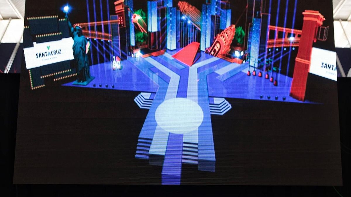 Presentación del escenario del Carnaval de Santa Cruz de Tenerife 2023