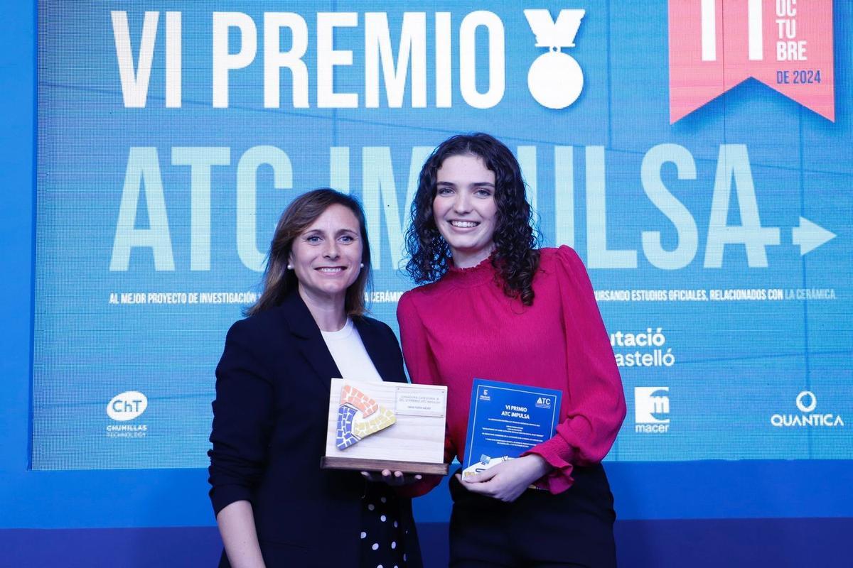 Empar Ferrer es la ganadora del premio relacionado con tecnologías aplicables a procesos industriales cerámicos.