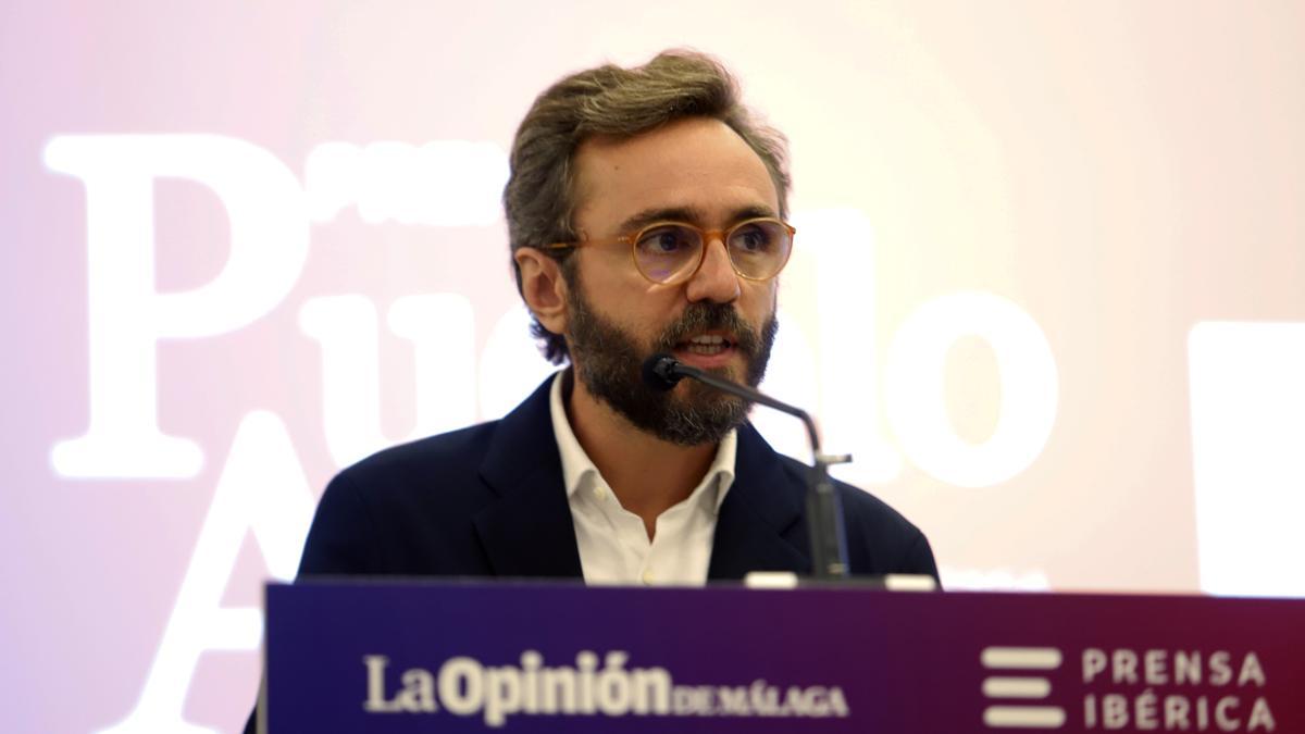Aitor Moll, consejero delegado de Prensa Ibérica, durante su intervención en el acto
