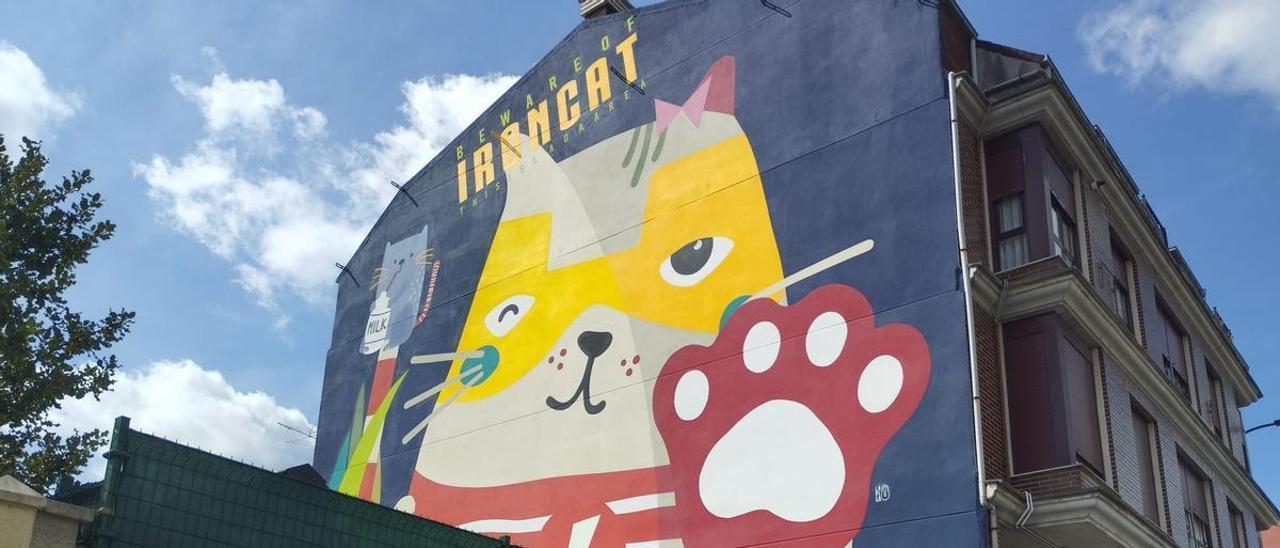 El mural de "Ironcat".