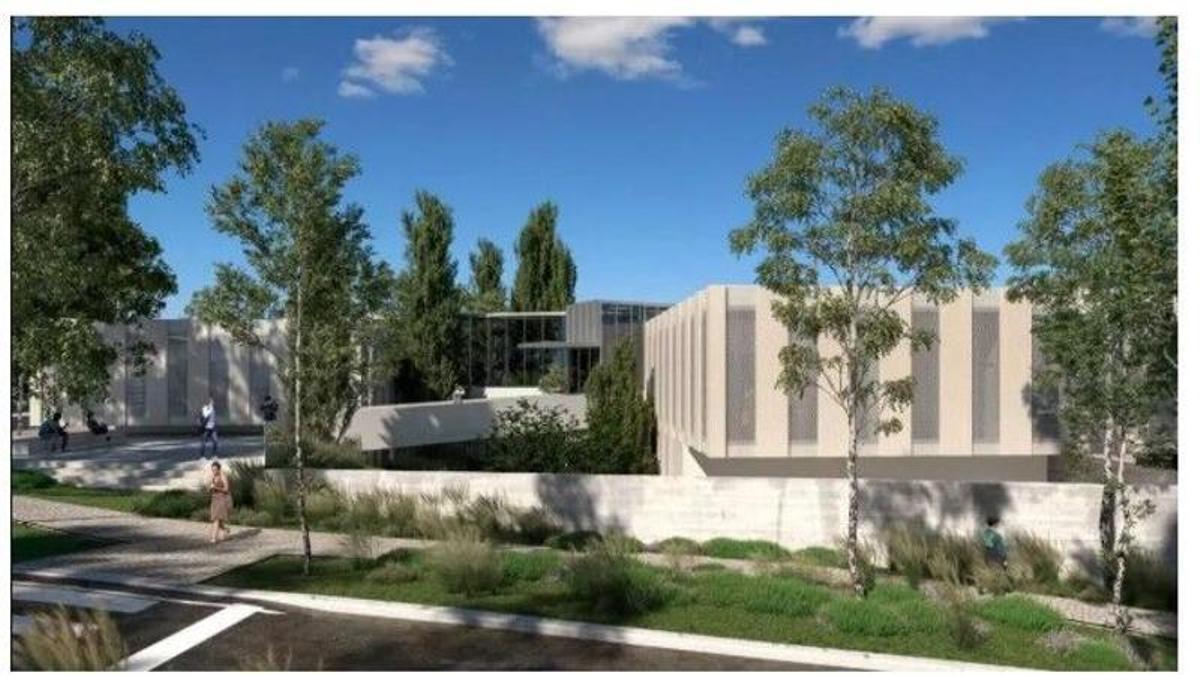 Infografía de la nueva sede del Imelga de Santiago, en construcción.
