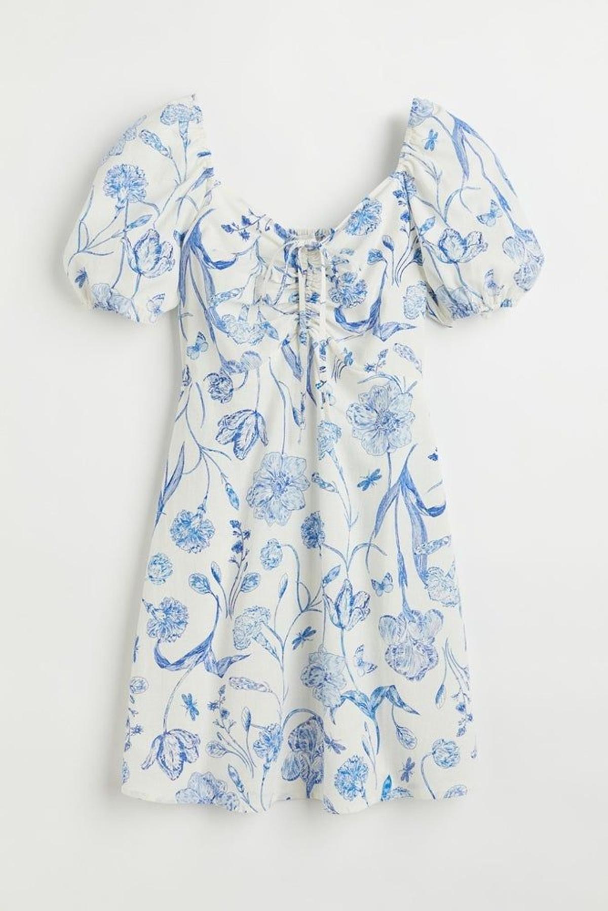 Vestido en mezcla de lino de H&M (Precio: 24,99 euros)