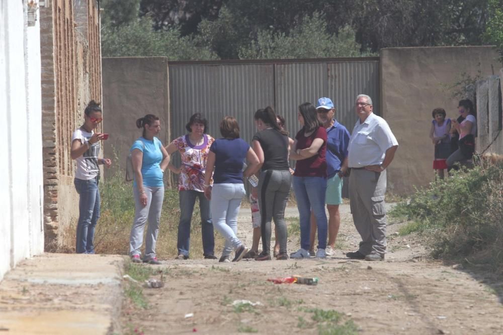 Incendio en una chatarrería de La Unión