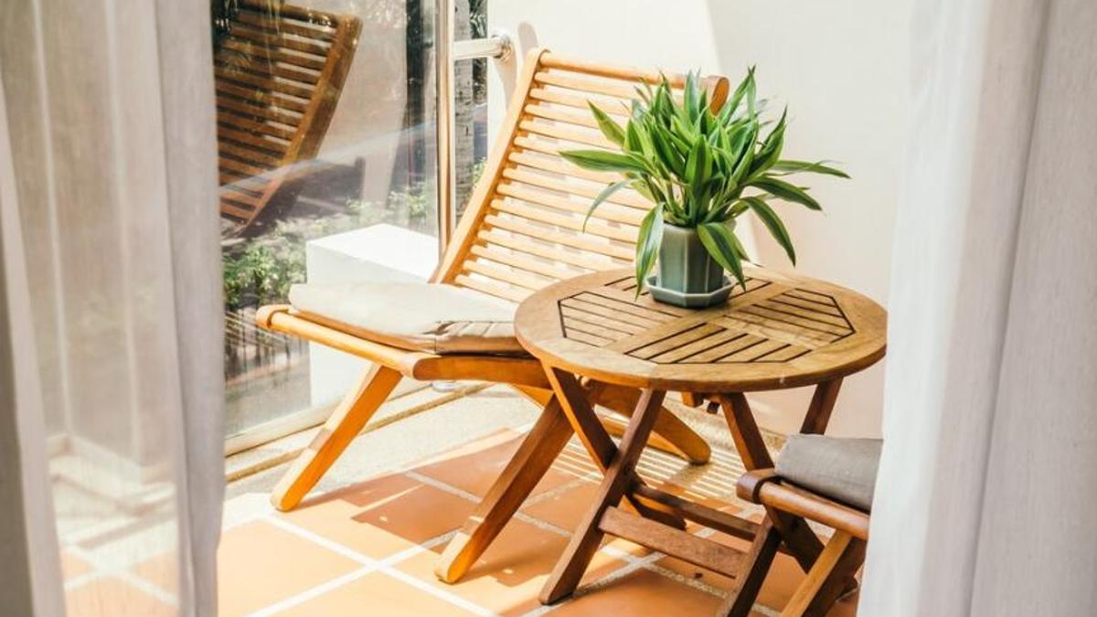 Un ejemplo de una terraza minimalista