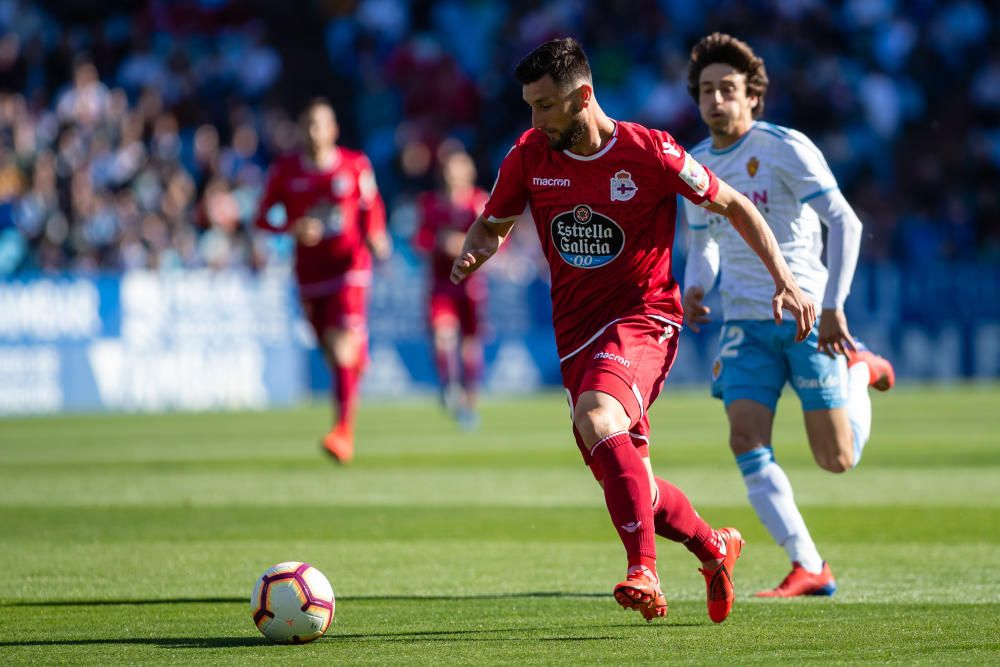 El Dépor gana en Zaragoza y sueña con el ascenso