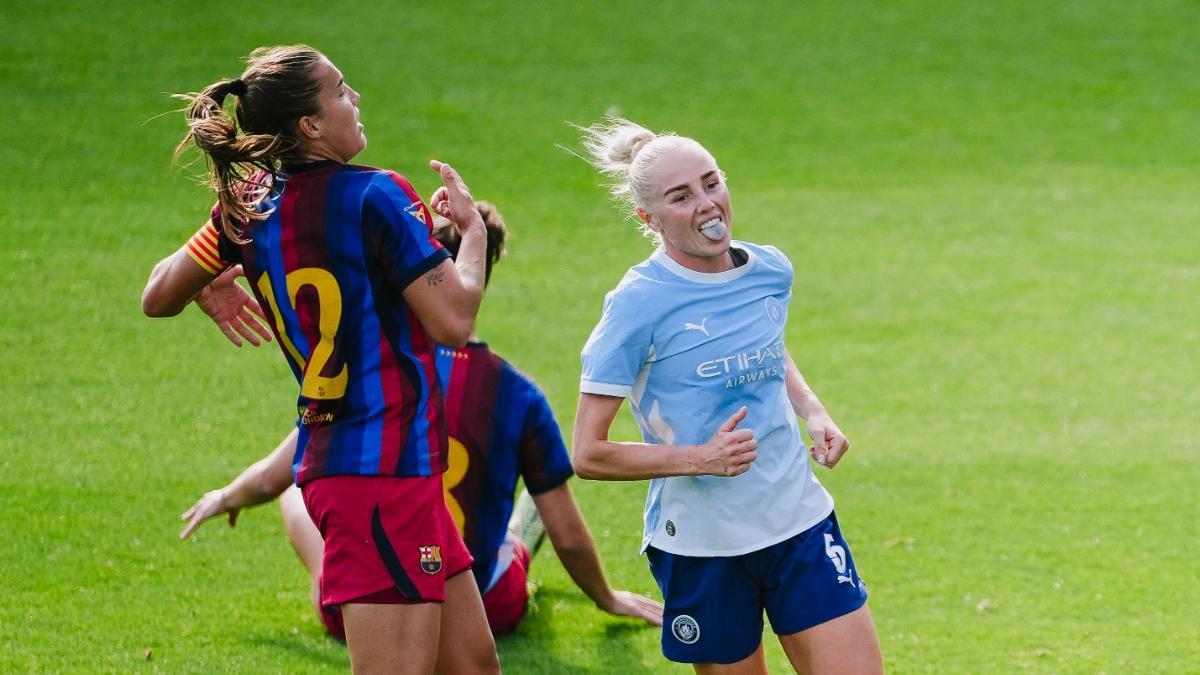 Alex Greenwood marcó el 1-2 del City ante el Barça