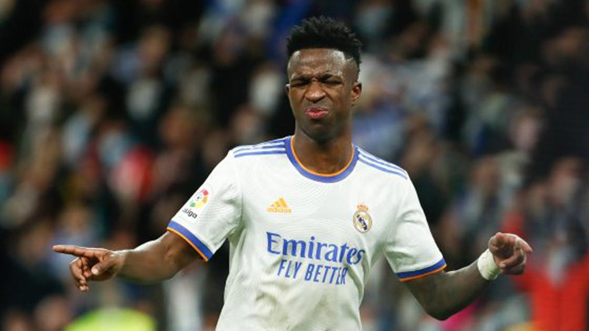 Vinicius, lamentando una ocasión con el Real Madrid