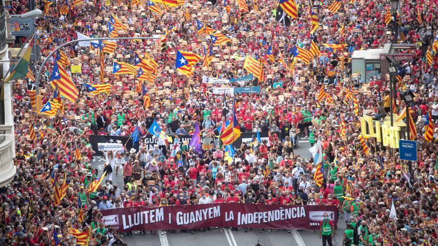 Les millors imatges de la Diada 2021 | La manifestació de l&#039;11-S a Barcelona
