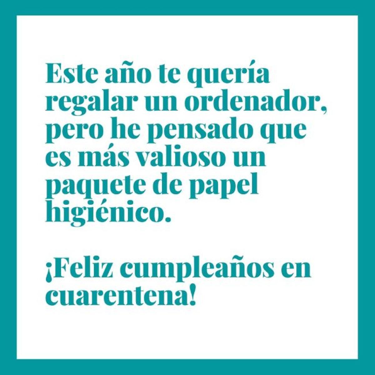 ¡Un paquete de papel higiénico!