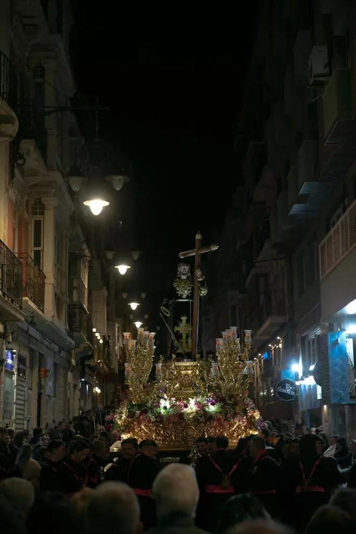 La talla del Cristo de la Misericordia, antes del incidente.