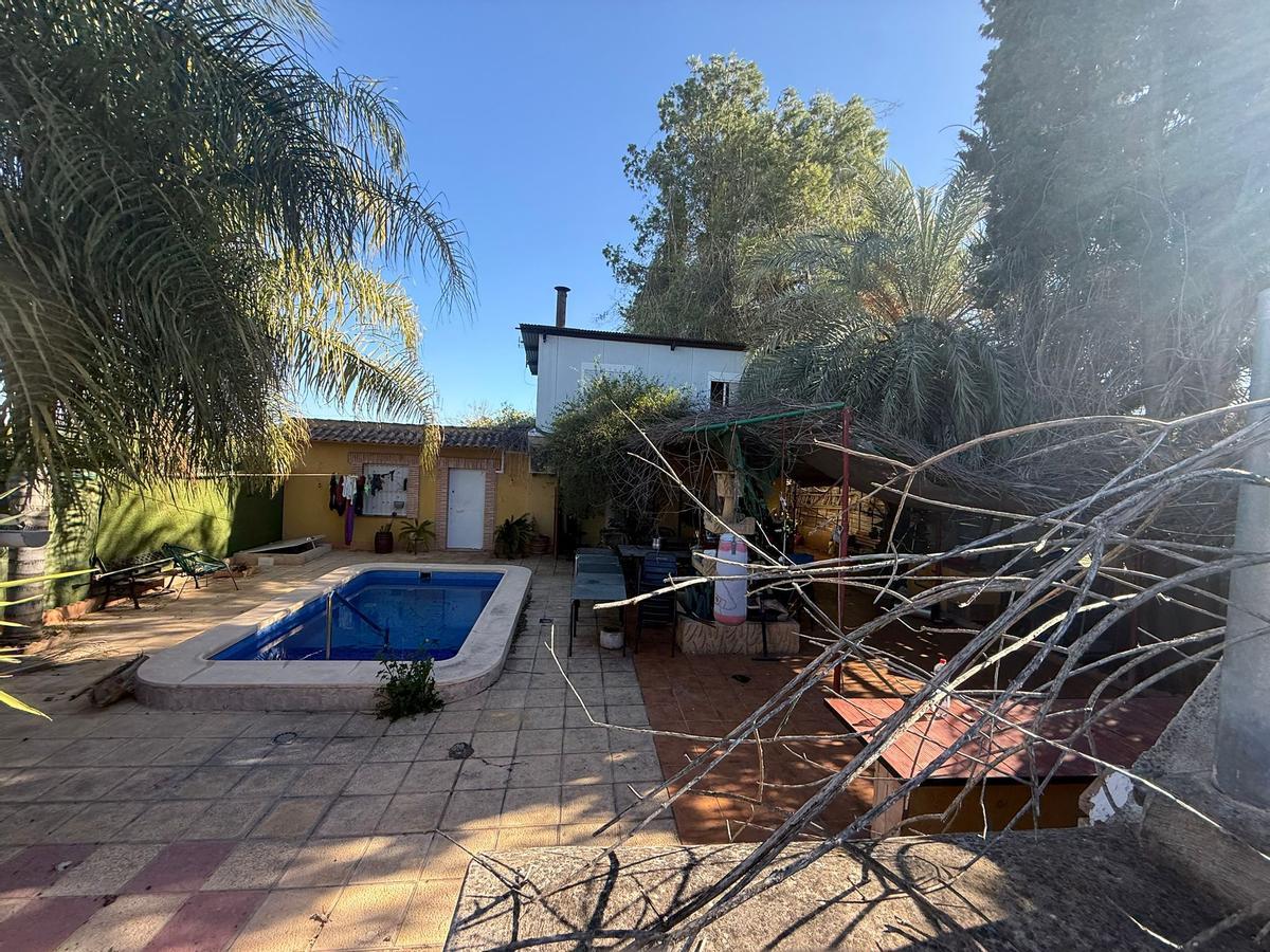 Vivienda de la huerta de Murcia donde la mujer estuvo encerrada.