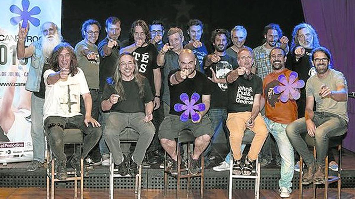 El supergrup del rock català prepara a Salt l’actuació que oferirà al juliol en un Canet Rock irrepetible.