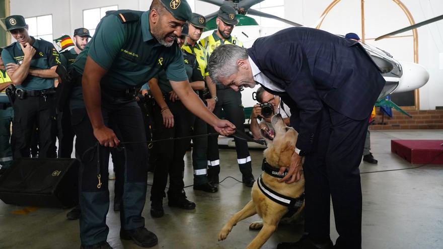 El ministro Grande-Marlaska, durante la presentación en Málaga de la operación Verano