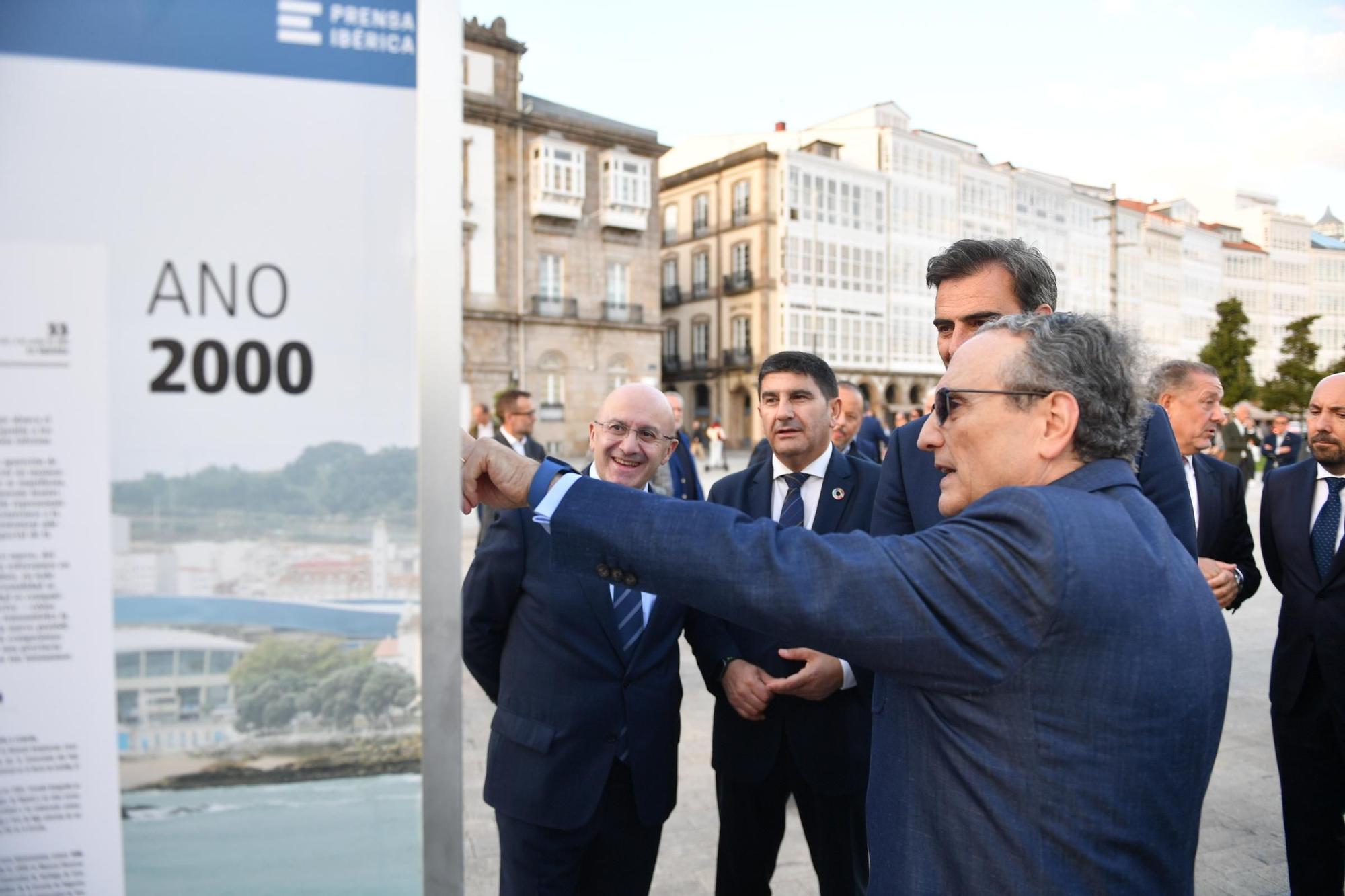 Inauguración de la exposición que conmemora los 25 años de LA OPINIÓN A CORUÑA
