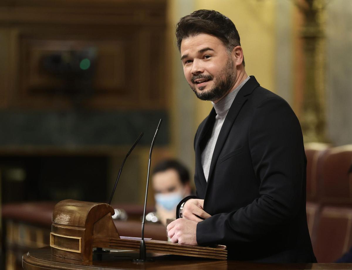 El portavoz de ERC, Gabriel Rufián.