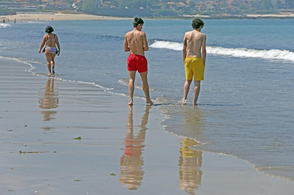 El agua de la ría de Vigo se caldea