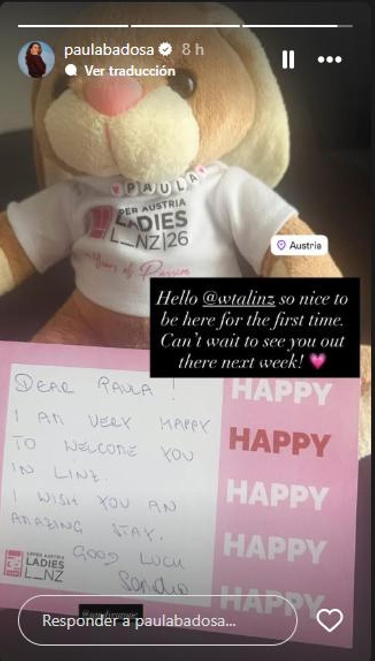 Publicación de Paula Badosa